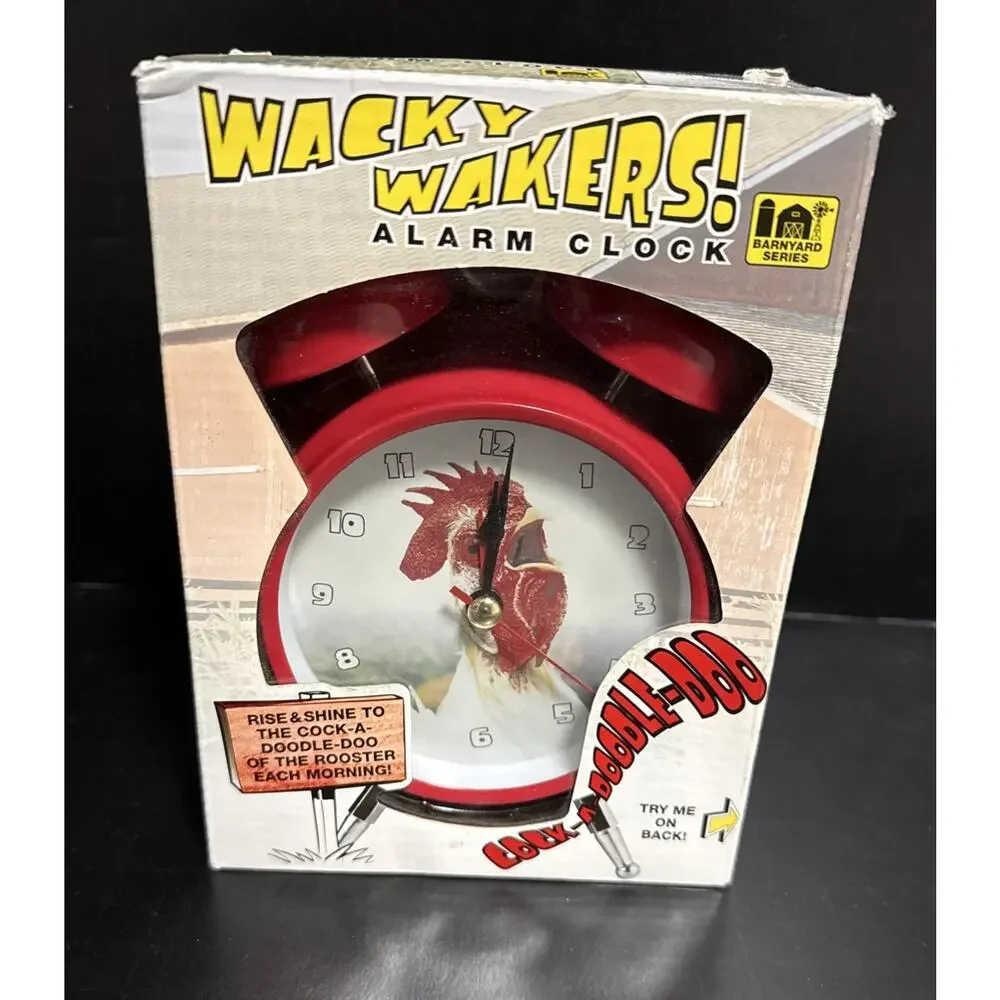 Wacky Wakers Wake Up With The Sound of A Rooster Alarm Clock Cock A Doodle Doo